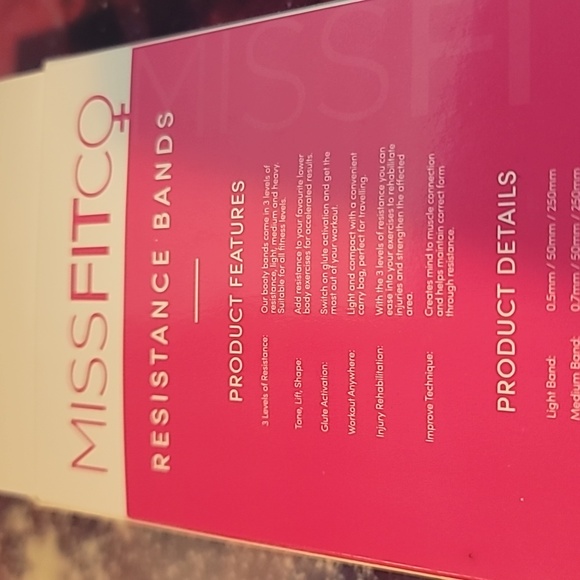 MISSFITCO Booty Bands NWT - Picture 4 of 7